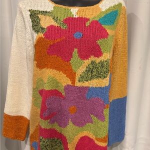 JH Collectibles Multicolor Floral Sweater